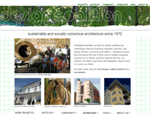 Tablet Screenshot of designcoalition.org
